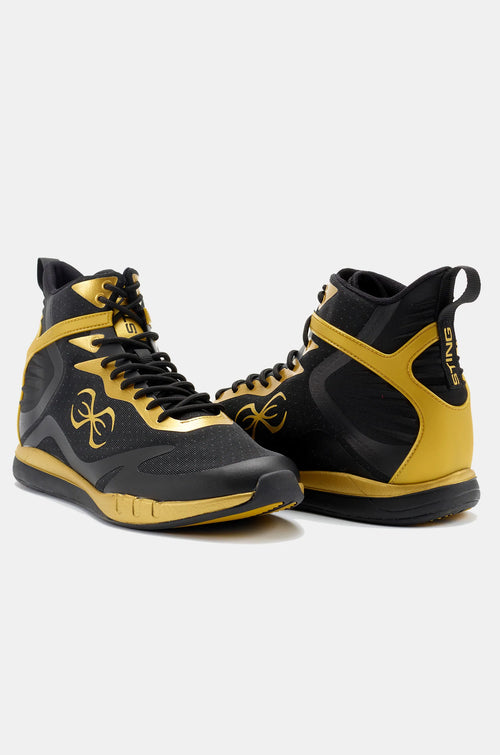 STING Viper Boxing Shoes Gold Black