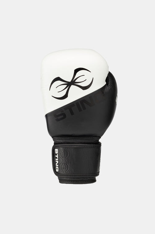 STING Orion Boxing Gloves Black White