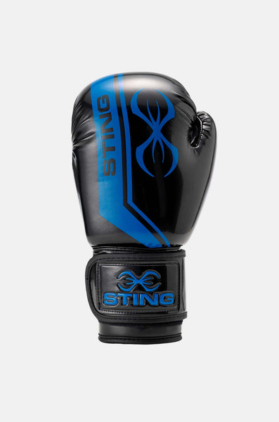 Black and blue boxing 2025 gloves