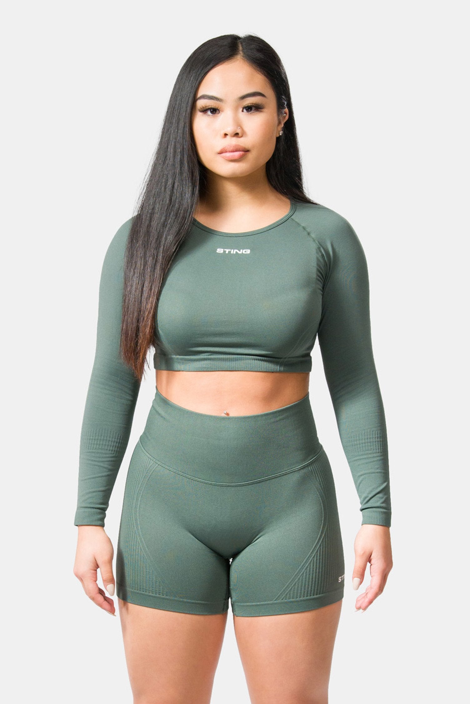 STING Allure Seamless Long Sleeve Khaki