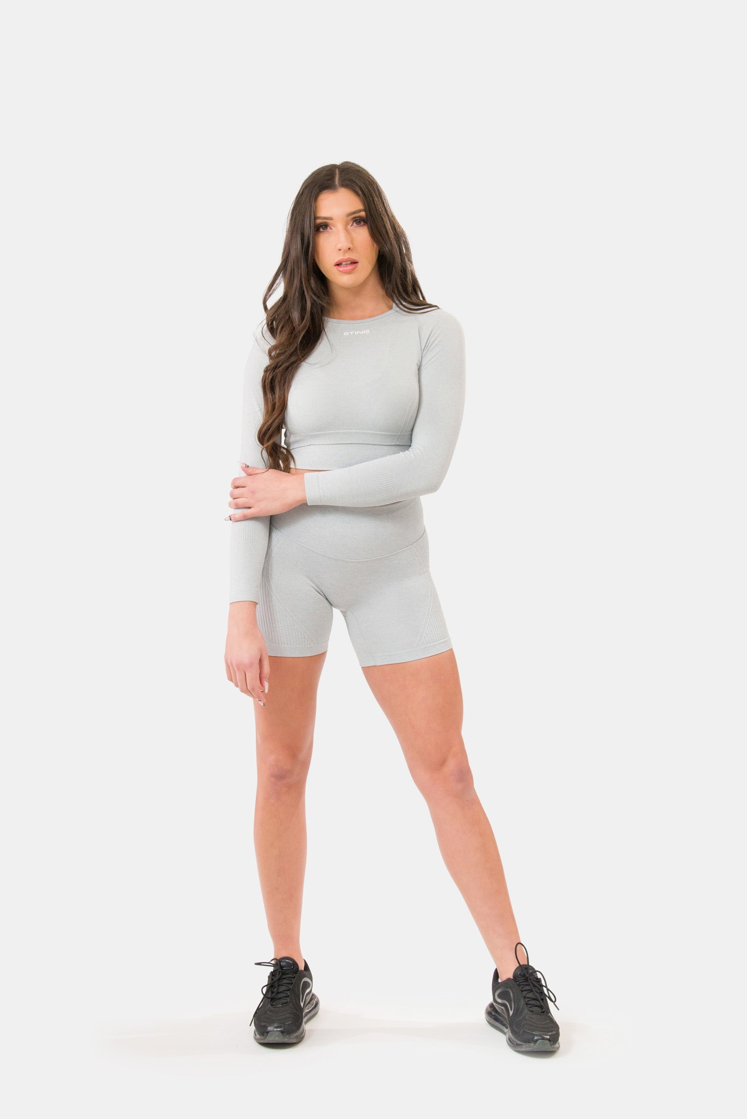 STING Allure Seamless Bike Shorts Grey Marle