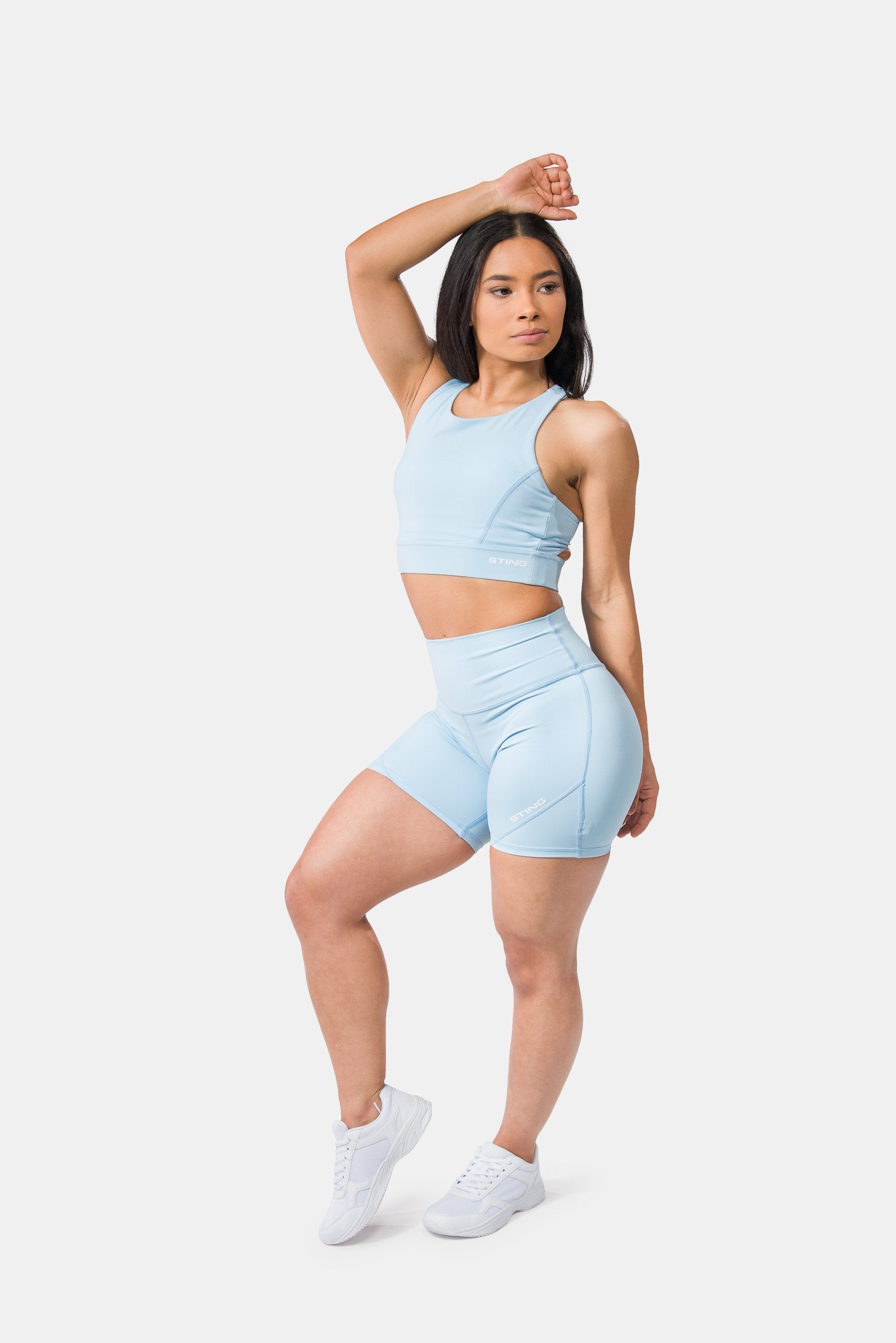 STING Aurora Coral Bike Shorts Blue