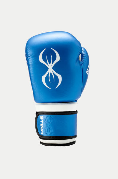 Armapro Boxing Gloves White Blue STING USA