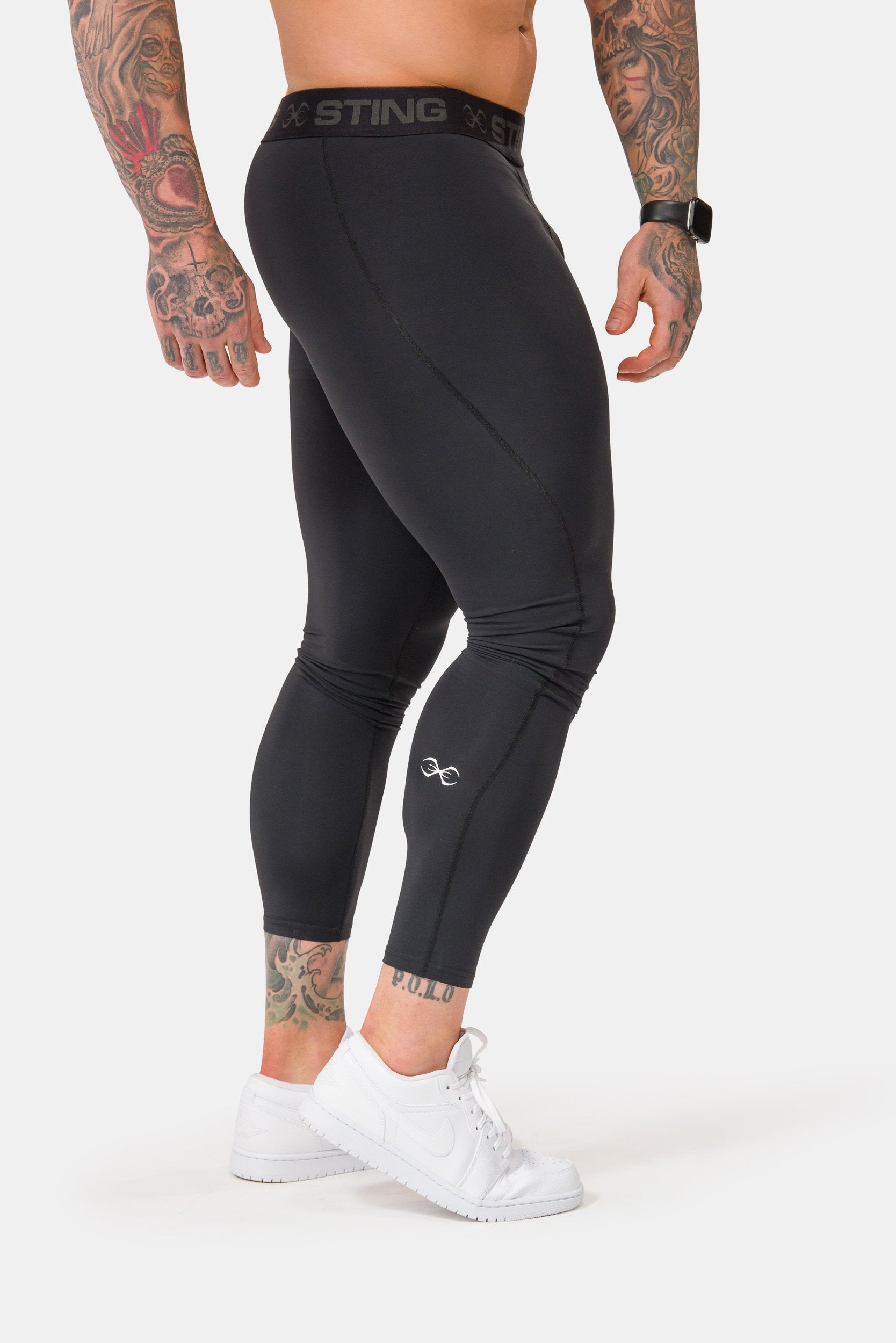 STING Mens Kinetic Leggings Black