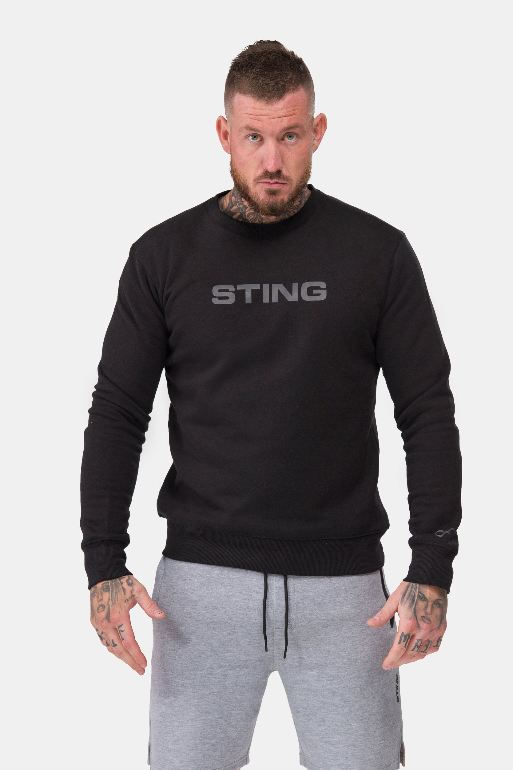 STING Mens Ultra Crew Neck Black