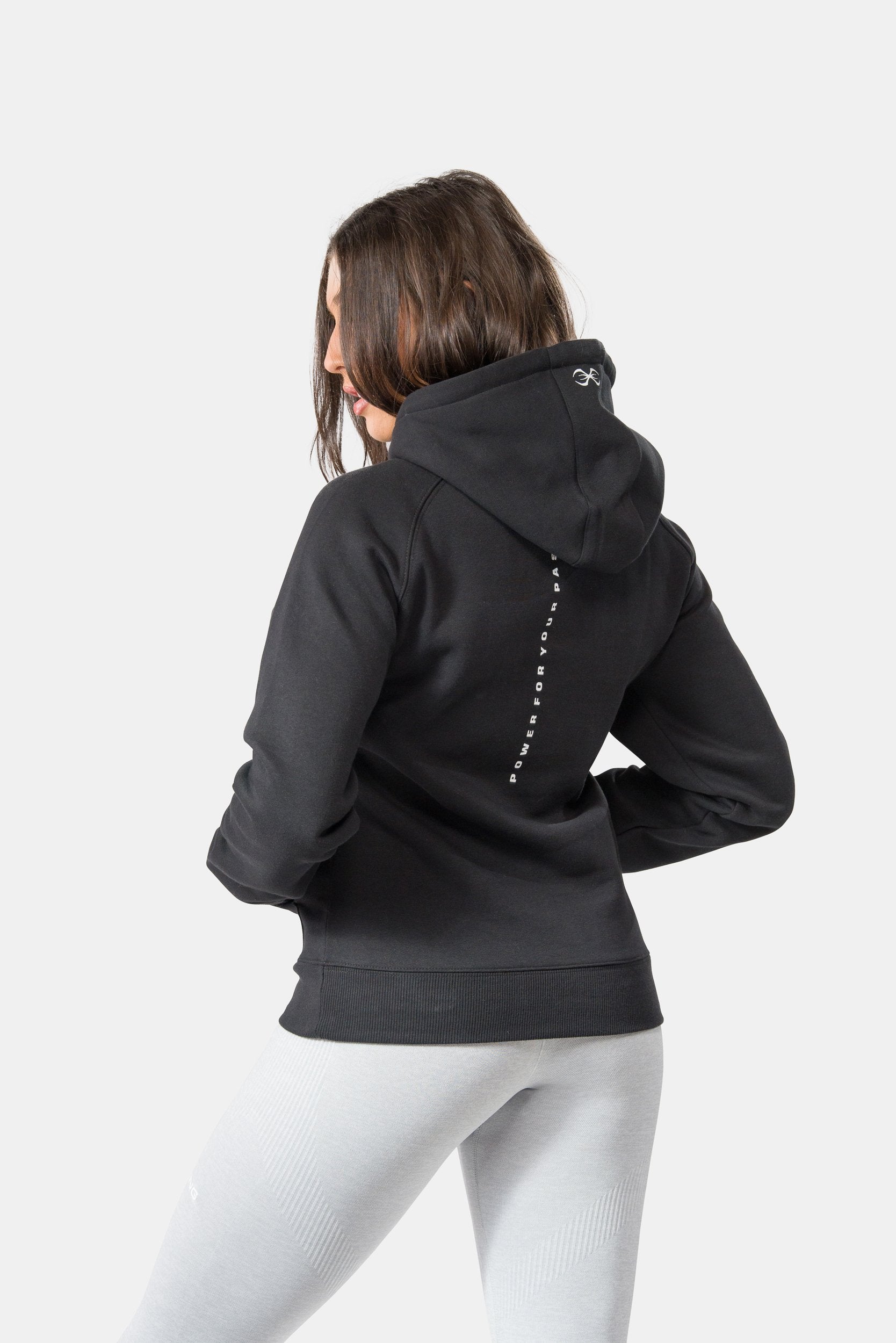 STING Womens Ultra Cropped Hoodie Black