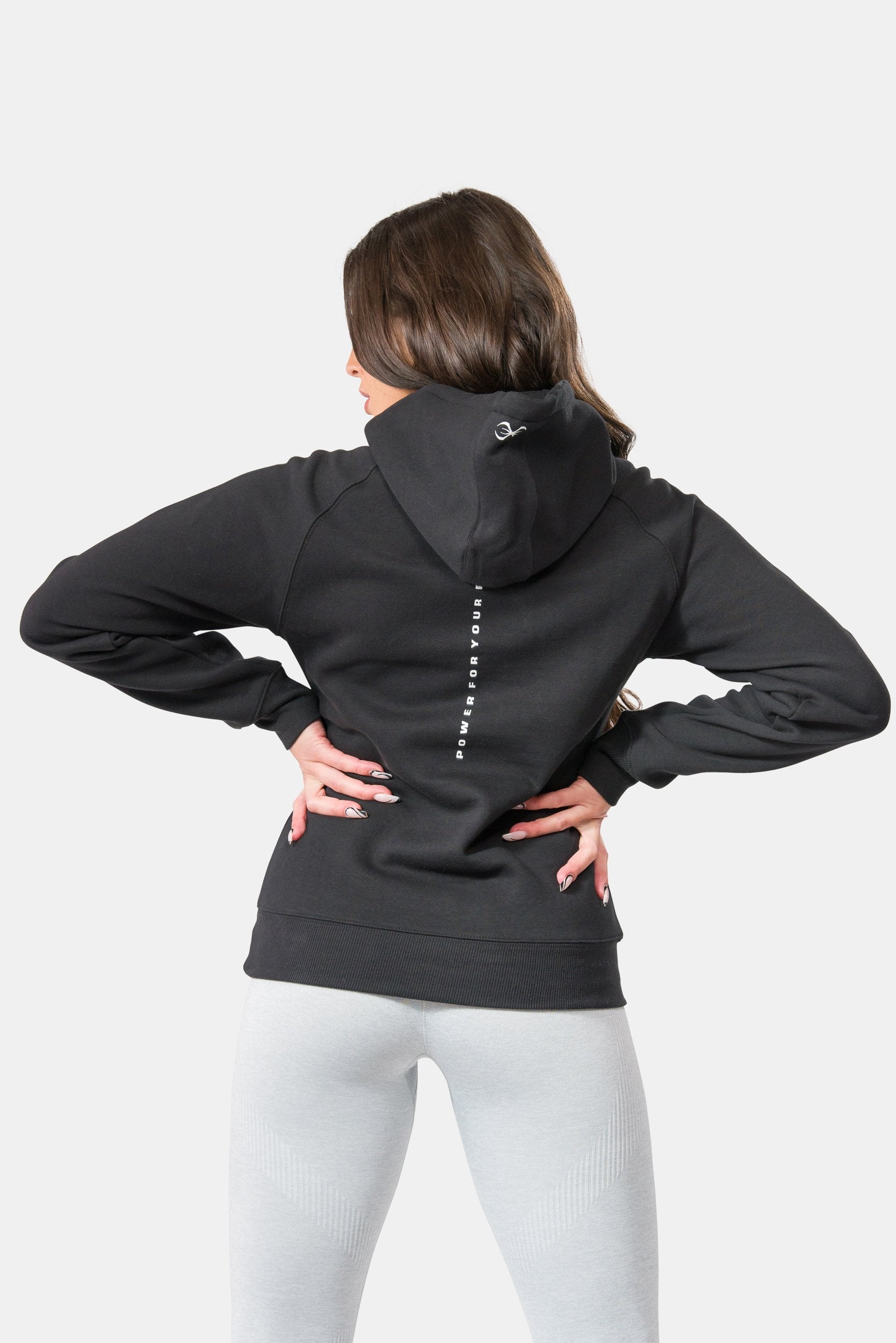 STING Womens Ultra Cropped Hoodie Black