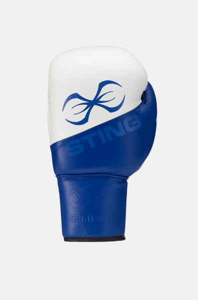 Orion Lace Up Boxing Gloves-Blue/White