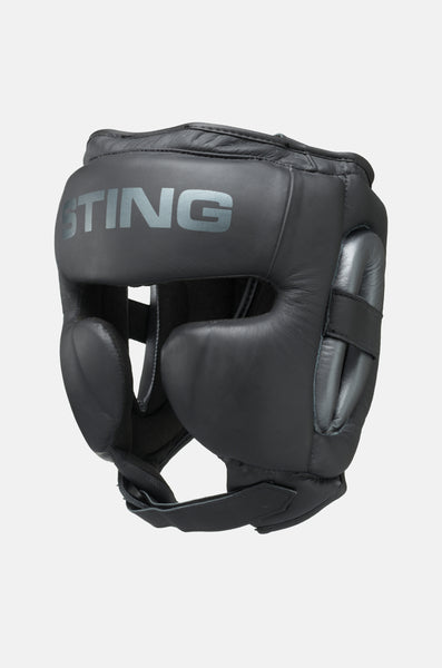STING Viper Gel Full Face Head Guard-Black/Grey