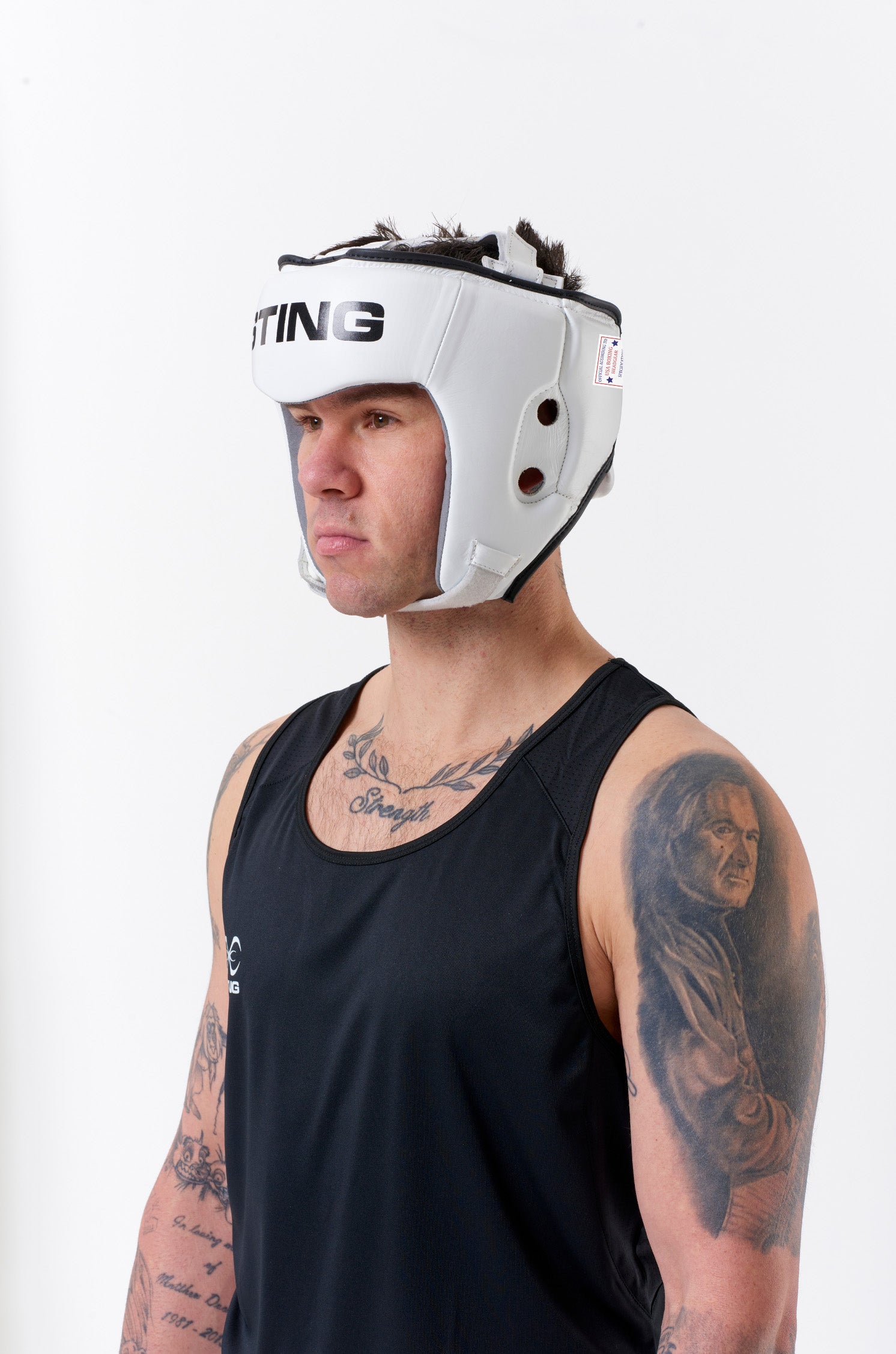 USA Boxing Competition Approved Open Face Head Guard White USA Boxing Competition Approved Open Face Head Guard White