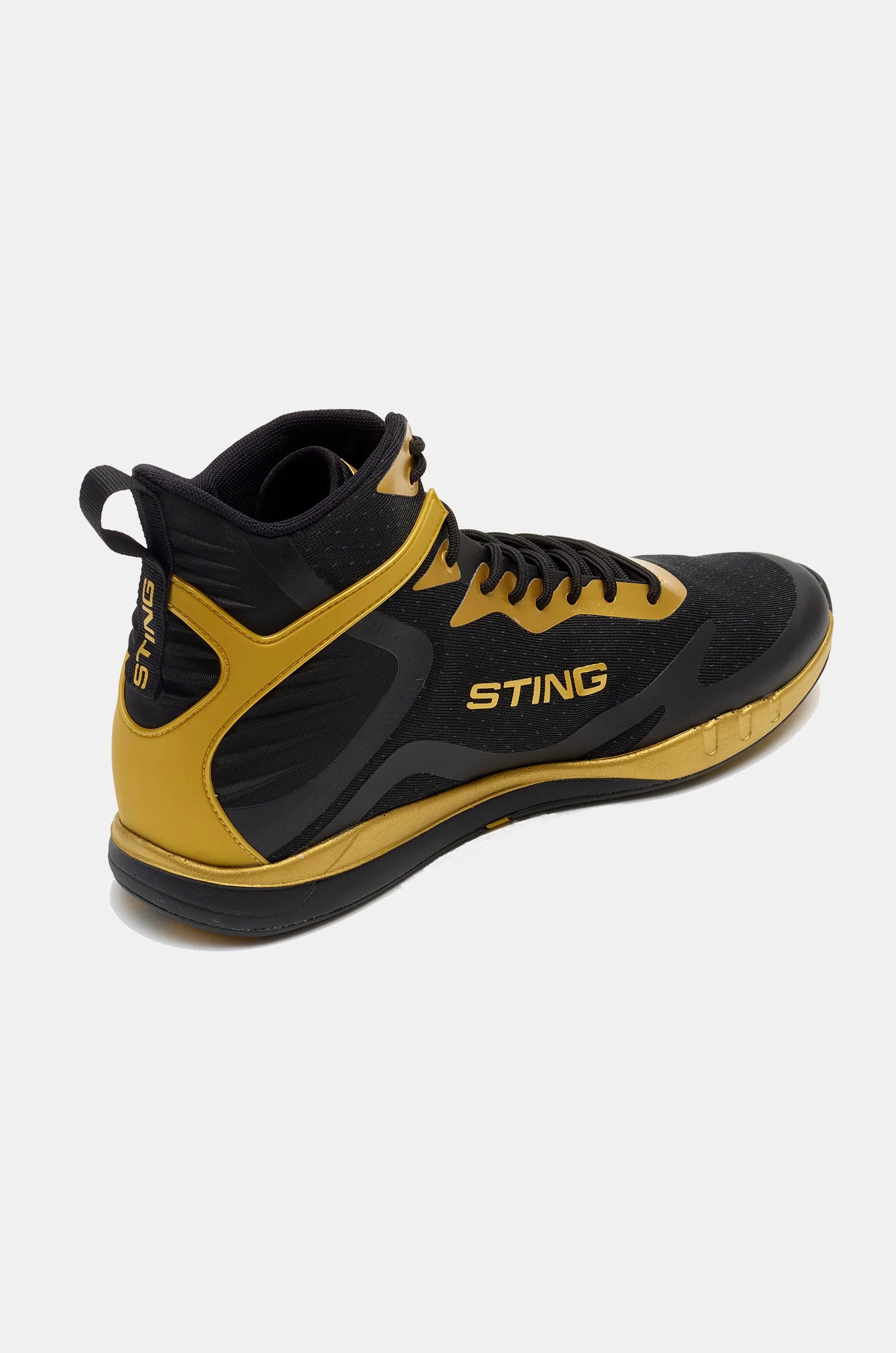STING Viper Boxing Shoes Gold Black