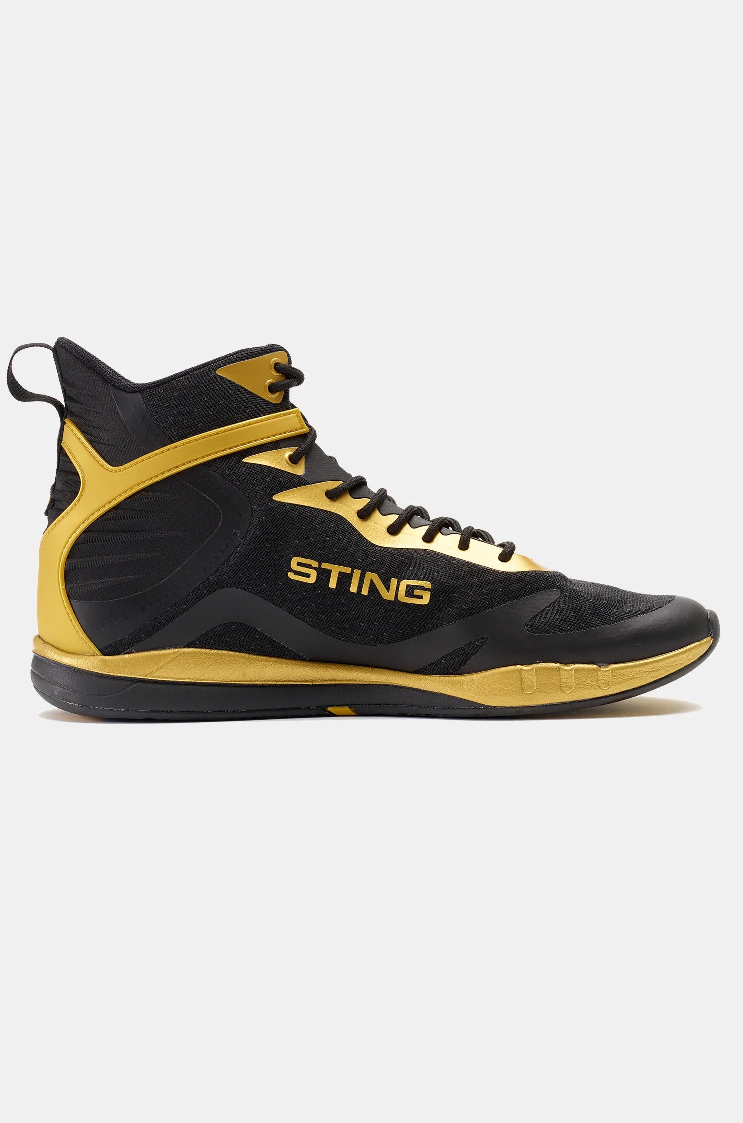 STING Viper Boxing Shoes Gold Black