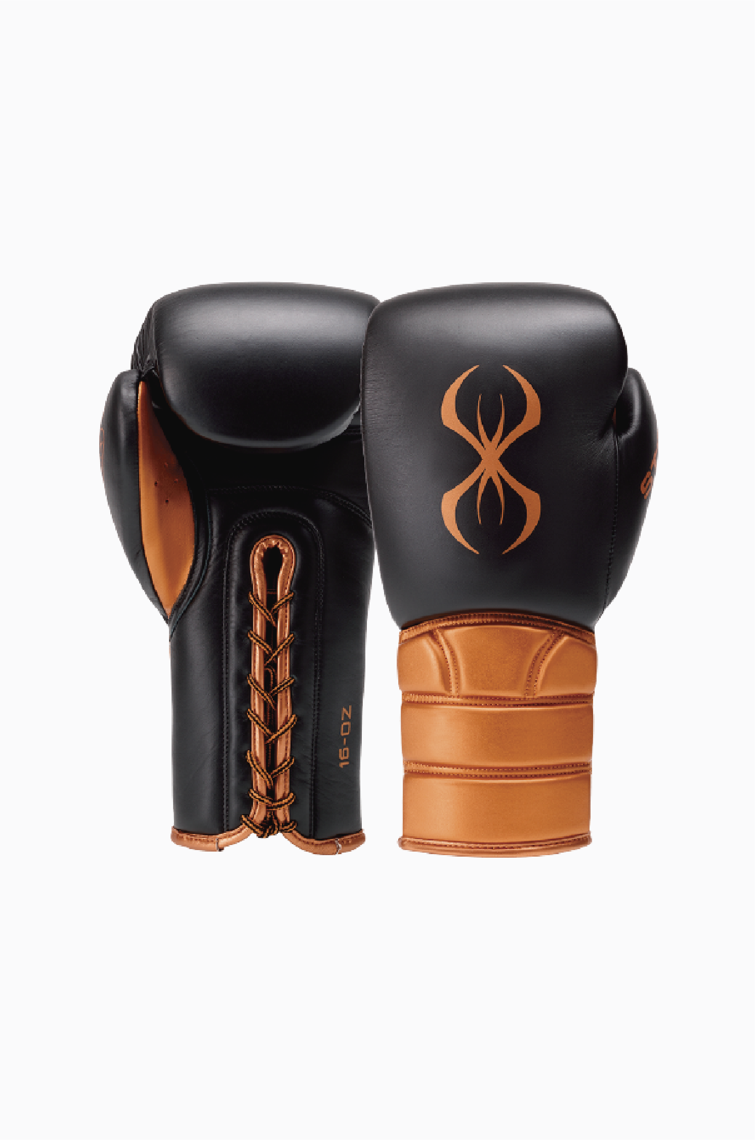 Custom lace up boxing top gloves