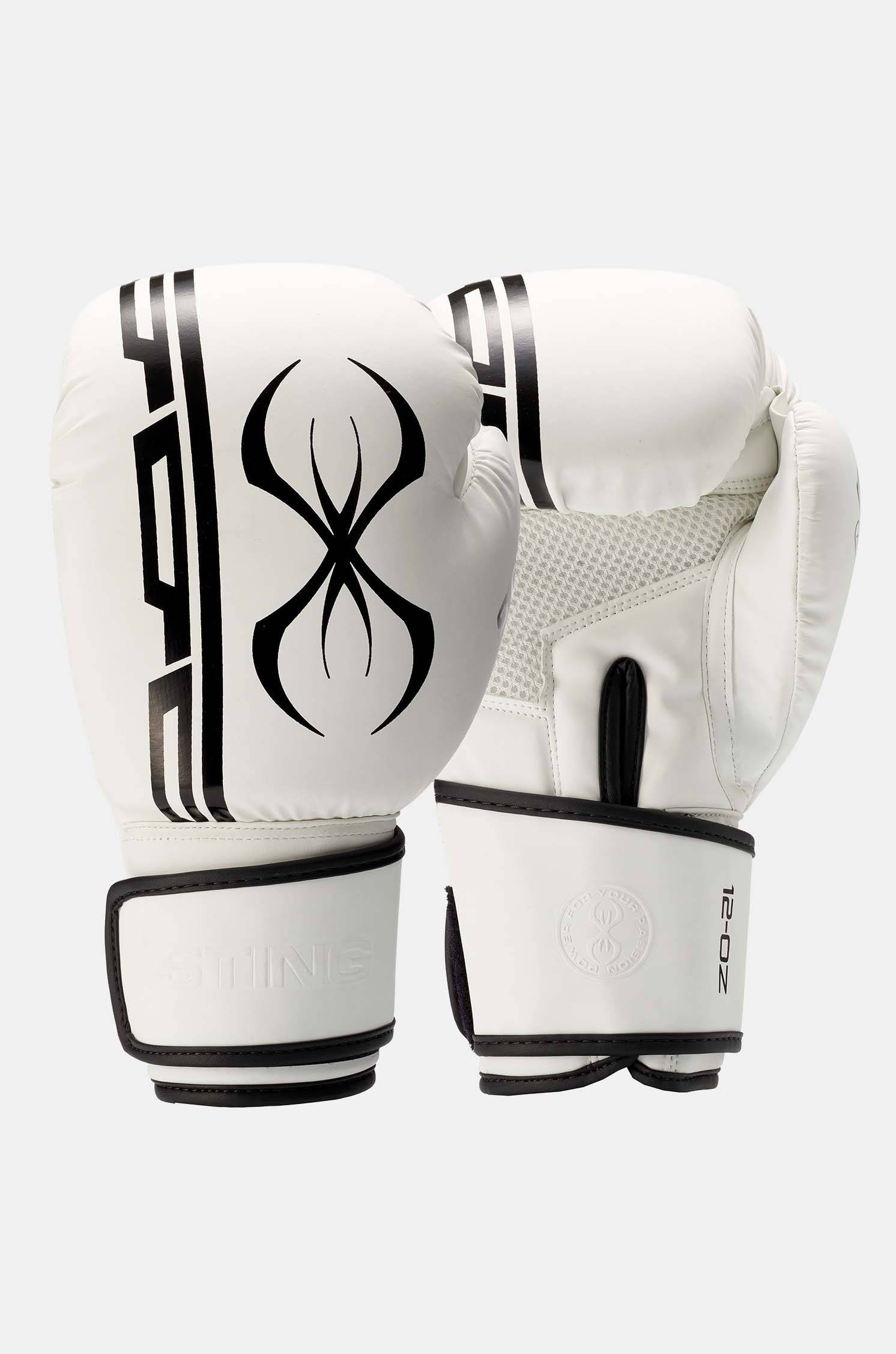 DEFY® New Synthetic Leather Boxing Gloves For Punch Training Sparring White