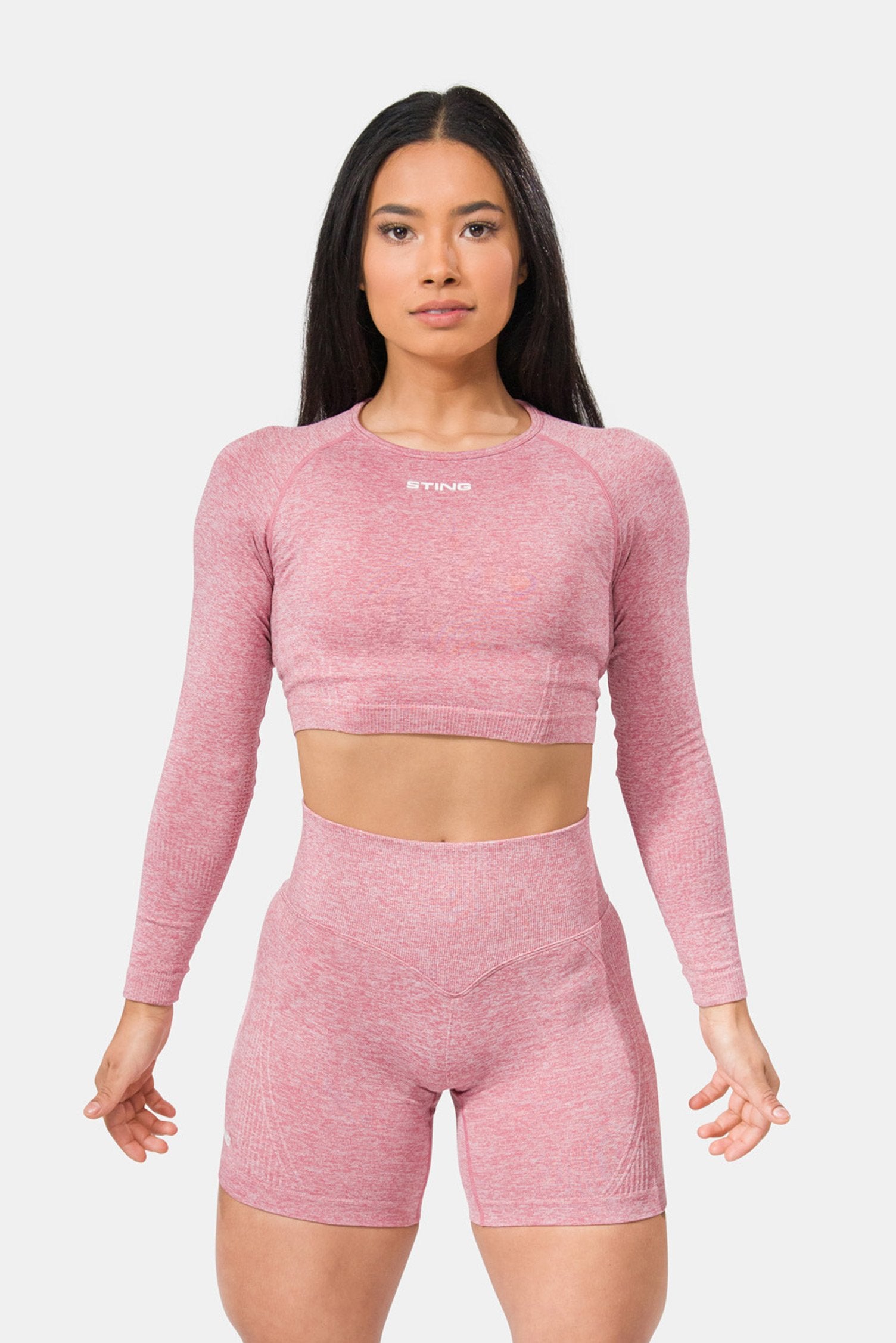 Allure Seamless Long Sleeve-Pink Marle – STING USA