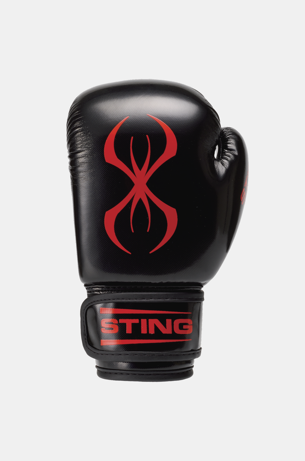 STING Arma Junior Boxing Gloves Black Red