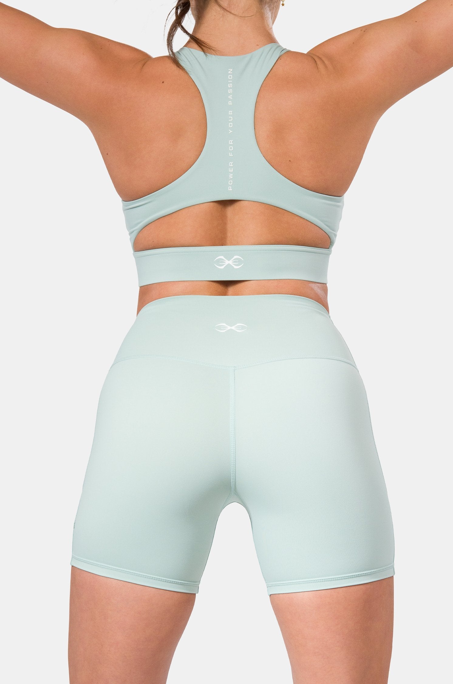 Aurora Coral Bike Shorts-Mint Green – STING USA